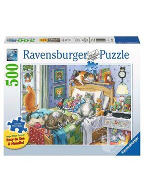 Ravensburger 500 pcs Large Format Puzzle-Cat Nap New In Box